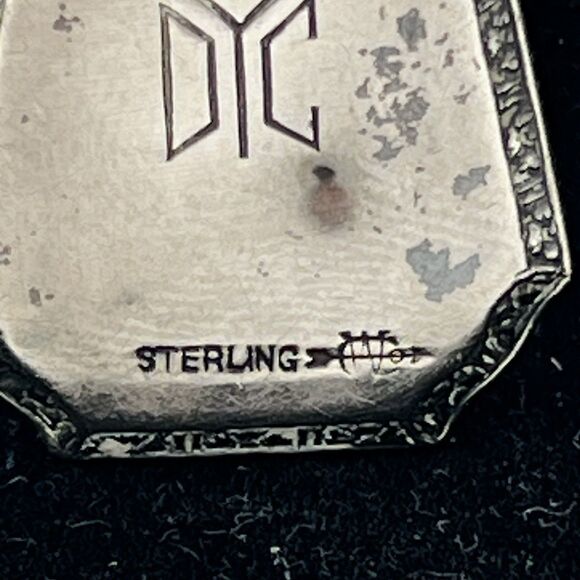 Perfume Bottle Sterling Silver Webster Co Art Deco style With Dabbler - Picture 3 of 4